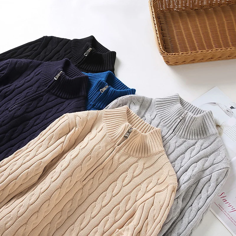 Preston Zipped Cable Sweater