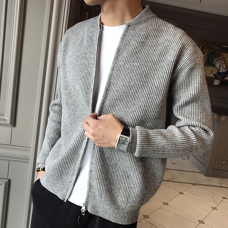 Preston Strickjacke ohne Kragen