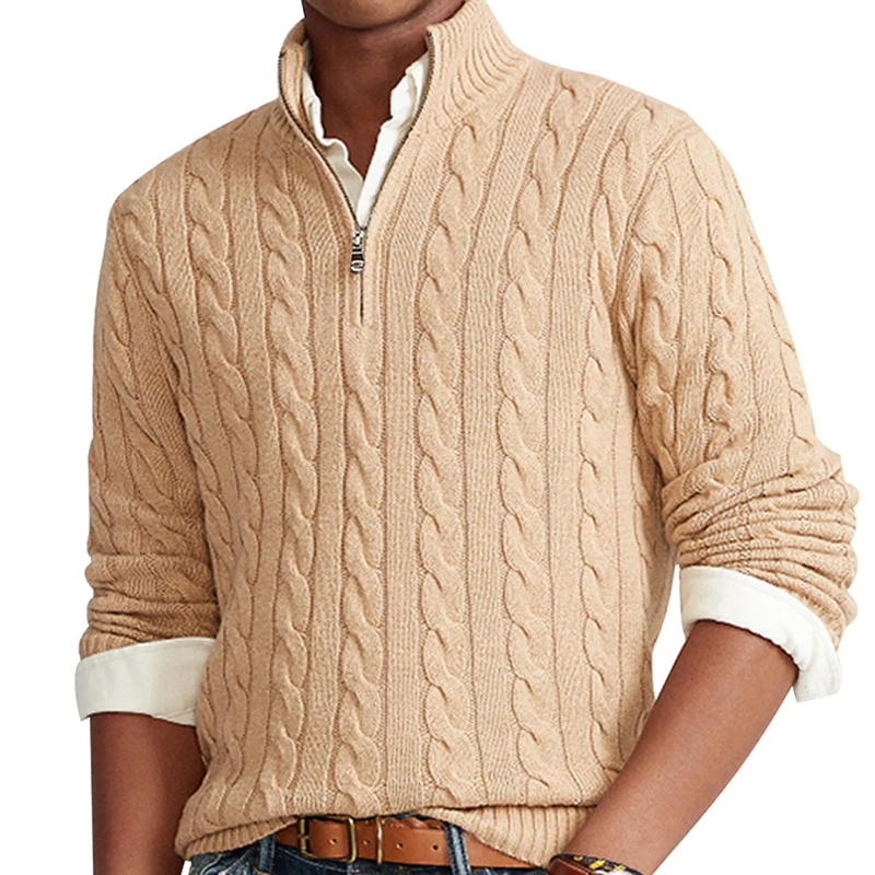 Preston Zipped Cable Sweater