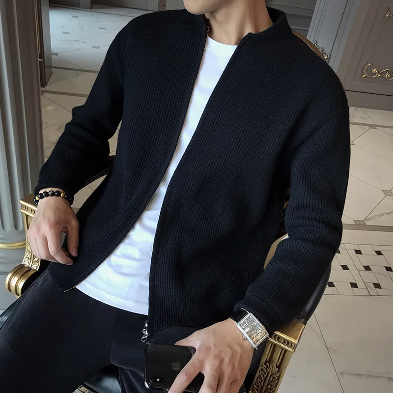 Preston Strickjacke ohne Kragen