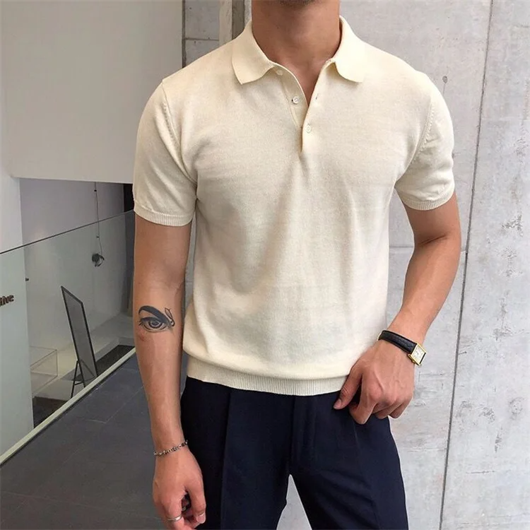 Preston Slim V-Neck Polo