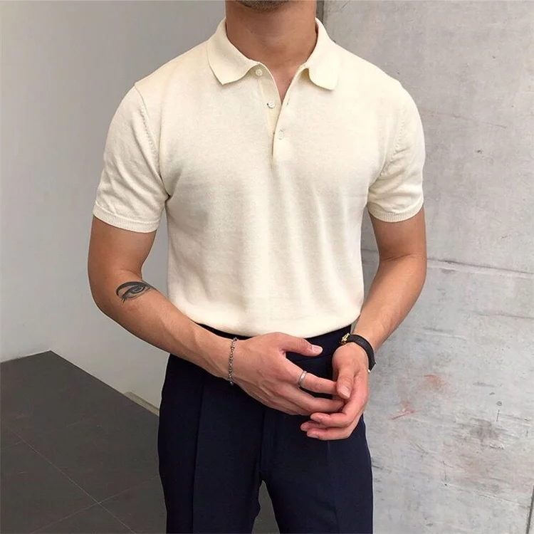 Preston Slim V-Neck Polo