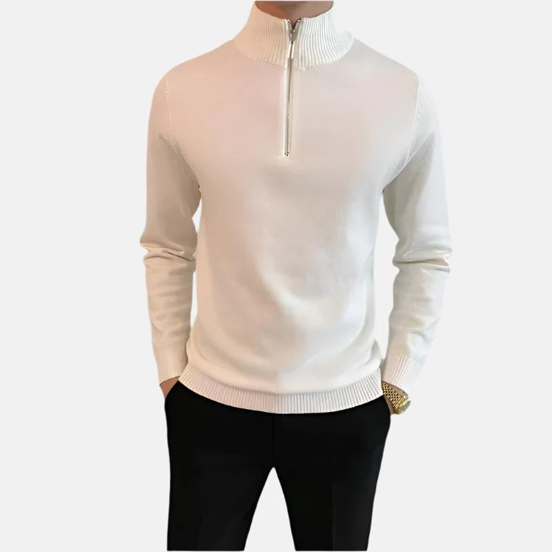 Preston Fine Quarter Zip Sweater