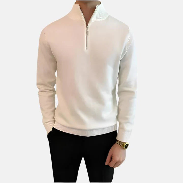 Preston Fine Quarter Zip Sweater