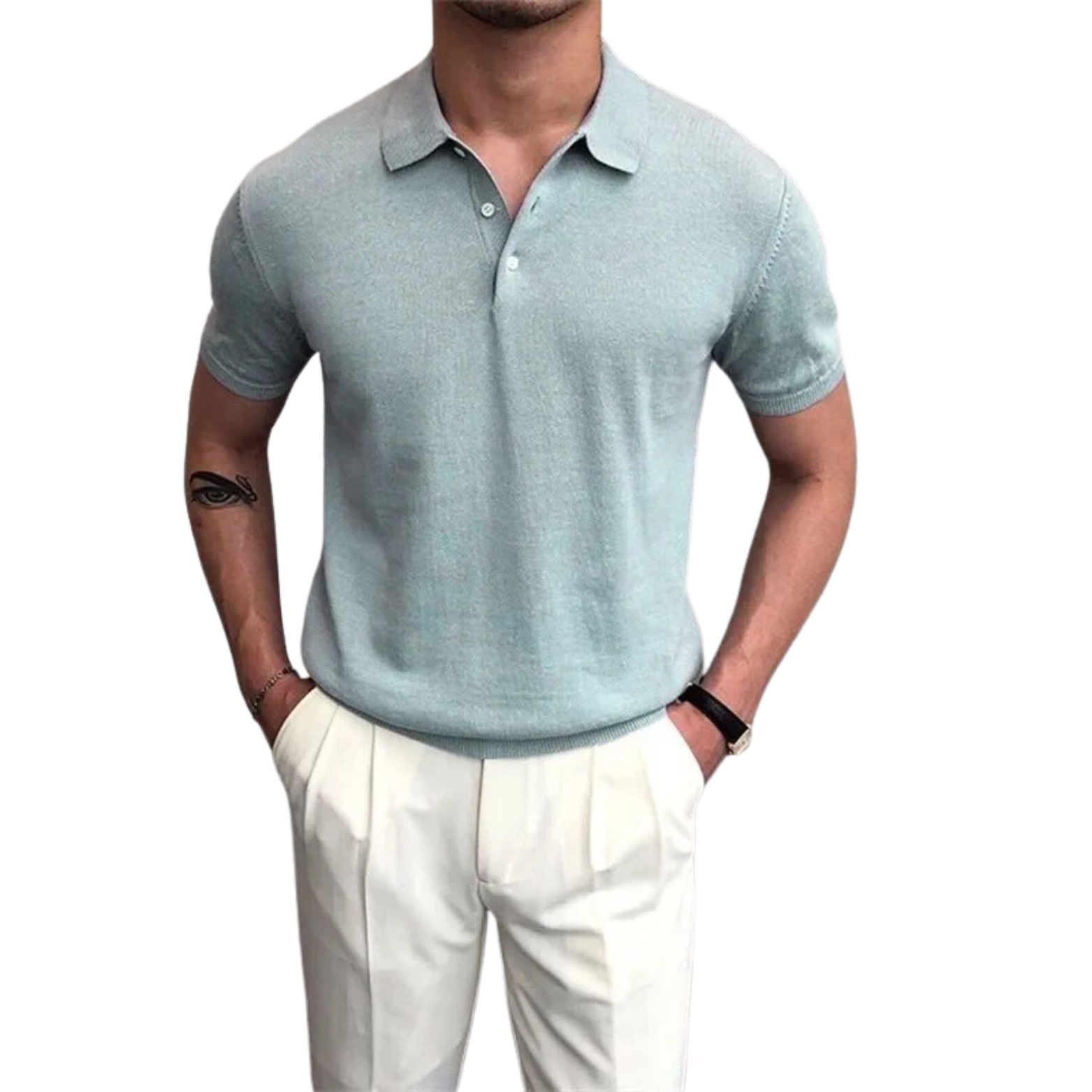 Preston Slim V-Neck Polo