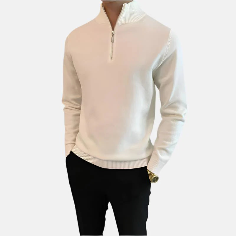 Preston Fine Quarter Zip Sweater