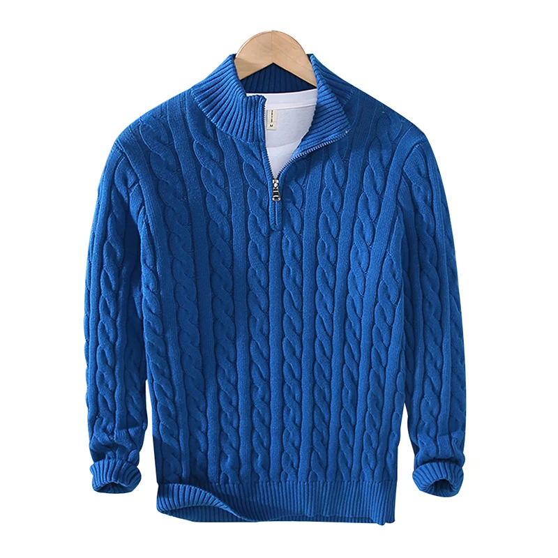 Preston Zipped Cable Sweater