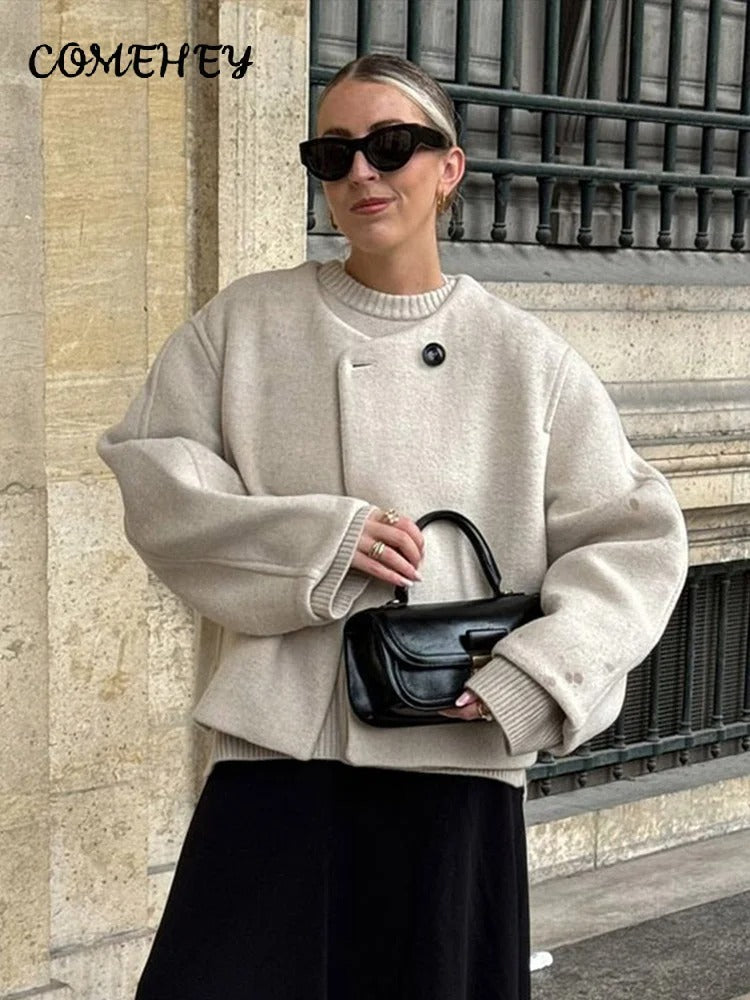 Preston Old Money Strick Sweatshirt Jacke