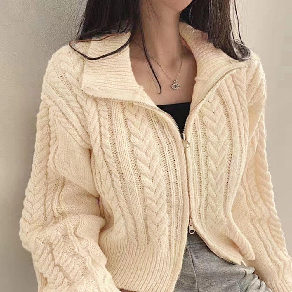 Preston gestrickter Sweatshirt Jacke