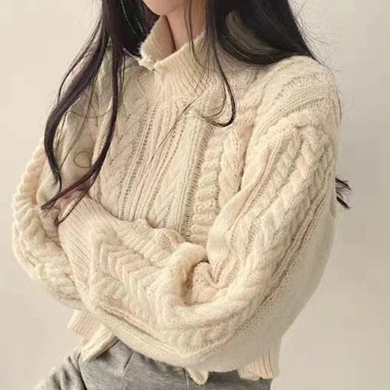 Preston gestrickter Sweatshirt Jacke