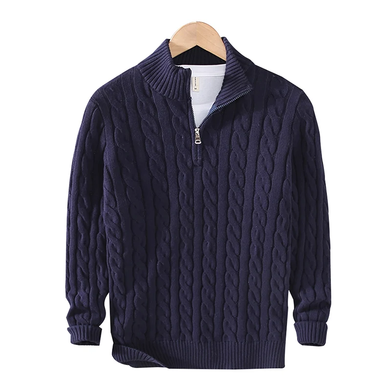 Preston Zipped Cable Sweater